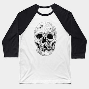 Skull Print - Anatomy Print - Skeleton Baseball T-Shirt